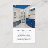 Carte De Visite Code QR moderne de l'agent immobilier (Dos)