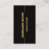 Carte De Visite Code QR moderne élégant Sleek Solliciteur noir (Devant)