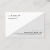 Carte De Visite Code QR moderne Entreprise professionnelle simple (Dos)