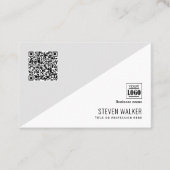 Carte De Visite Code QR moderne Entreprise professionnelle simple (Devant)