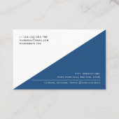 Carte De Visite Code QR moderne Entreprise professionnelle simple (Dos)