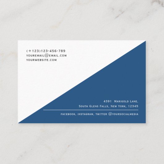 Carte De Visite Code QR moderne Entreprise professionnelle simple (Dos)