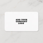 Carte De Visite Code QR moderne et logo d'entreprise (Dos)