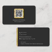 Carte De Visite Code QR moderne et tendance (Devant / Derrière)