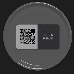 Carte De Visite Code QR moderne foncé