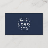 Carte De Visite Code QR moderne Logo personnalisé Médias sociaux M (Dos)