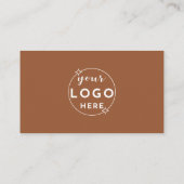 Carte De Visite Code QR moderne Logo personnalisé Médias sociaux T (Dos)