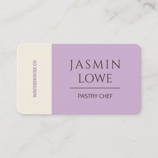 Carte De Visite Code QR moderne Médias sociaux Connectons Lilac (Devant)