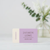 Carte De Visite Code QR moderne Médias sociaux Connectons Lilac (Debout devant)