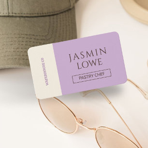 Carte De Visite Code QR moderne Médias sociaux Connectons Lilac