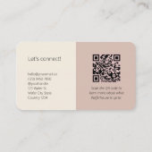 Carte De Visite Code QR moderne Médias sociaux Connectons-nous le