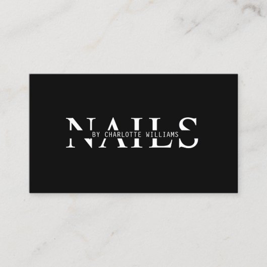 Carte De Visite Code QR moderne, noir (Devant)