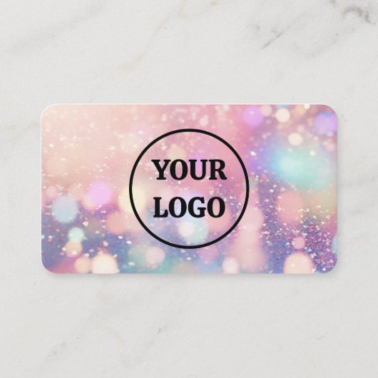 Carte De Visite Code QR moderne Pastel rose clair Flare (Dos)