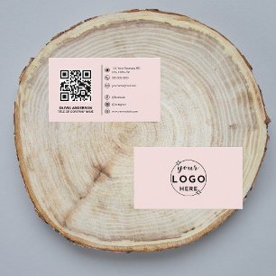Carte De Visite Code QR moderne personnalisé avec logo/ Icônes de 