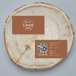 Carte De Visite Code QR moderne personnalisé avec logo social Medi