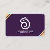 Carte De Visite Code QR moderne professionnel personnalisé Bu pers (Devant)