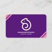 Carte De Visite Code QR moderne professionnel personnalisé Bu pers (Devant)