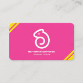 Carte De Visite Code QR moderne professionnel personnalisé Bu pers (Devant)