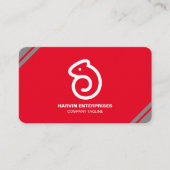 Carte De Visite Code QR moderne professionnel personnalisé Bu pers (Devant)