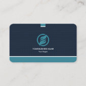 Carte De Visite Code QR moderne professionnel personnalisé Bu pers (Devant)