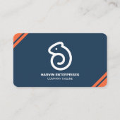 Carte De Visite Code QR moderne professionnel personnalisé Bu pers (Devant)