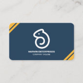 Carte De Visite Code QR moderne professionnel personnalisé Bu pers (Devant)