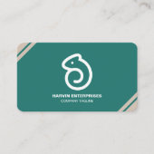 Carte De Visite Code QR moderne professionnel personnalisé Bu pers (Devant)