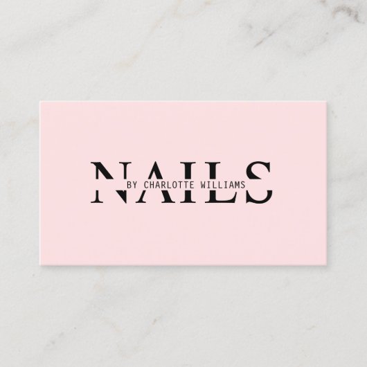 Carte De Visite Code QR moderne, rose (Devant)