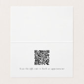Carte De Visite Code QR Monogramme Rose et Violet Moderne (Intérieur déplié)