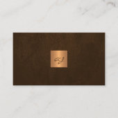 Carte De Visite Code QR monogrammed unique moderne (Devant)