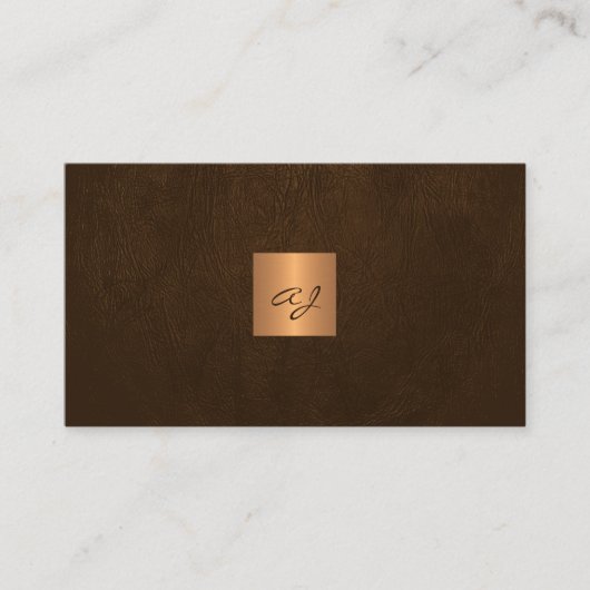 Carte De Visite Code QR monogrammed unique moderne (Devant)