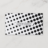 Carte De Visite code QR noir et blanc demi-ton (Dos)