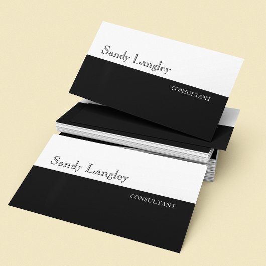 Carte De Visite Code QR noir et blanc minimal sur le dos