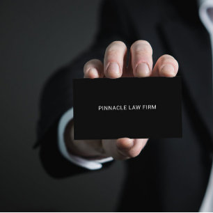 Carte De Visite Code QR noir minimaliste professionnel double face