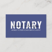 Carte De Visite Code QR | Notaire public mobile bleu moderne (Devant)