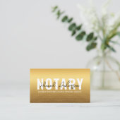 Carte De Visite Code QR | Notaire public mobile moderne en or (Debout devant)