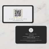 Carte De Visite Code QR numérisable professionnel ou personnel (Devant / Derrière)