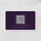 Carte De Visite Code QR numérisable réseau professionnel ou person (Devant)