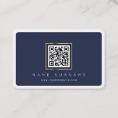 Carte De Visite Code QR numérisé professionnel ou professionnel (Devant)