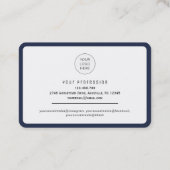 Carte De Visite Code QR numérisé professionnel ou professionnel (Dos)