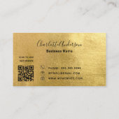 Carte De Visite Code QR or du service de nettoyage (Dos)