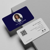 Carte De Visite CODE QR ou logo professionnel Capture d'écran de l
