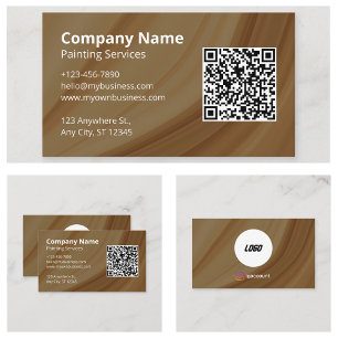 Carte De Visite Code QR peintre professionnel