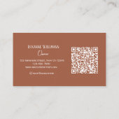 Carte De Visite Code QR personnalisable pour Maquillage avec écrit (Dos)
