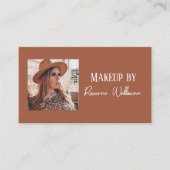 Carte De Visite Code QR personnalisable pour Maquillage avec écrit (Devant)