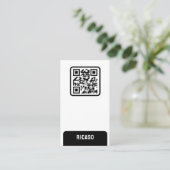 Carte De Visite Code QR personnalisé (Debout devant)