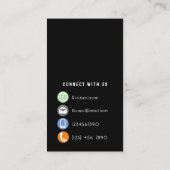 Carte De Visite Code QR personnalisé (Dos)