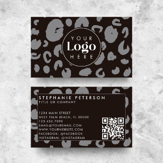 Carte De Visite Code QR personnalisé avec logo de société à impres