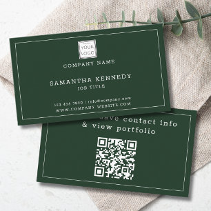 Carte De Visite Code QR personnalisé avec logo de société de coule