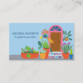 Carte De Visite Code QR personnalisé de la porte avant mignonne de (Devant)